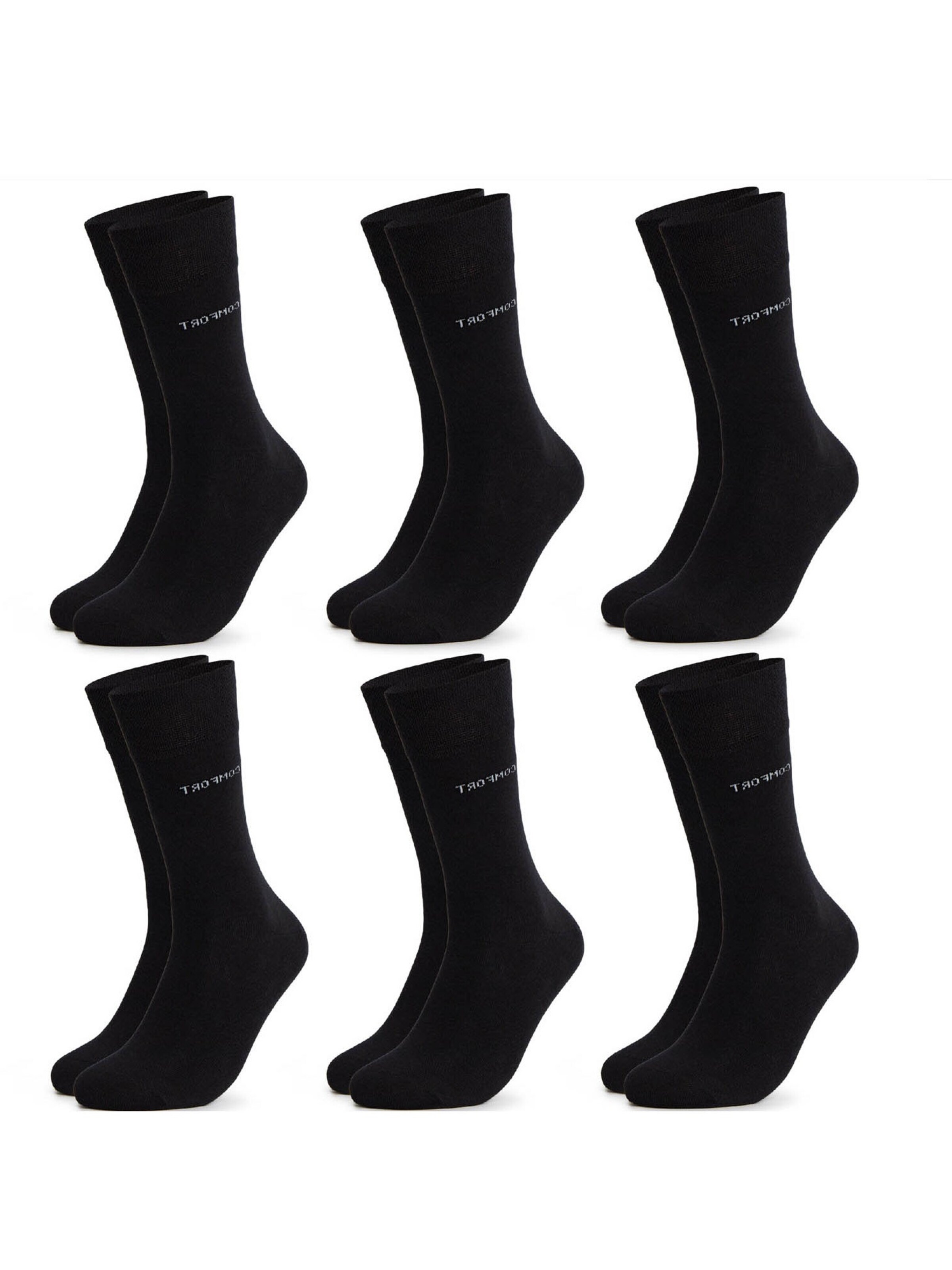 Occulto Socken 'Komfort' in Schwarz: Vorderseite