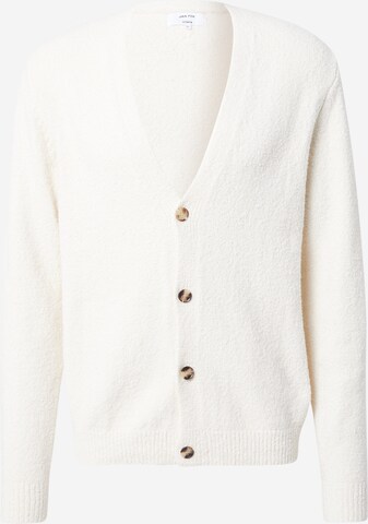 DAN FOX APPAREL Cardigan 'Ali' i hvid: forside