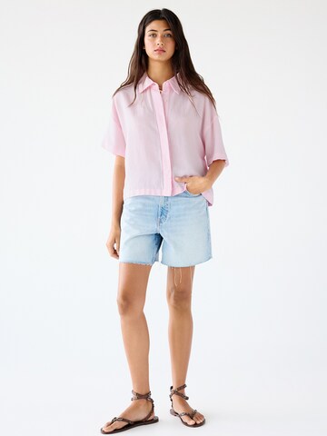 Pull&Bear Bluse in Pink: Vorderseite