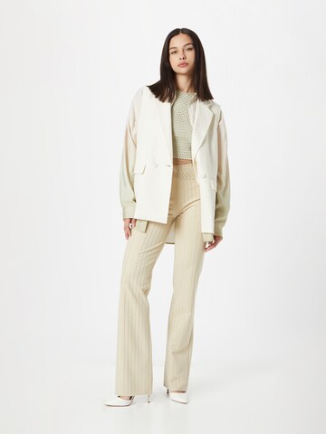 Samsøe Samsøe Flared Trousers 'CRYSTAL' in Beige