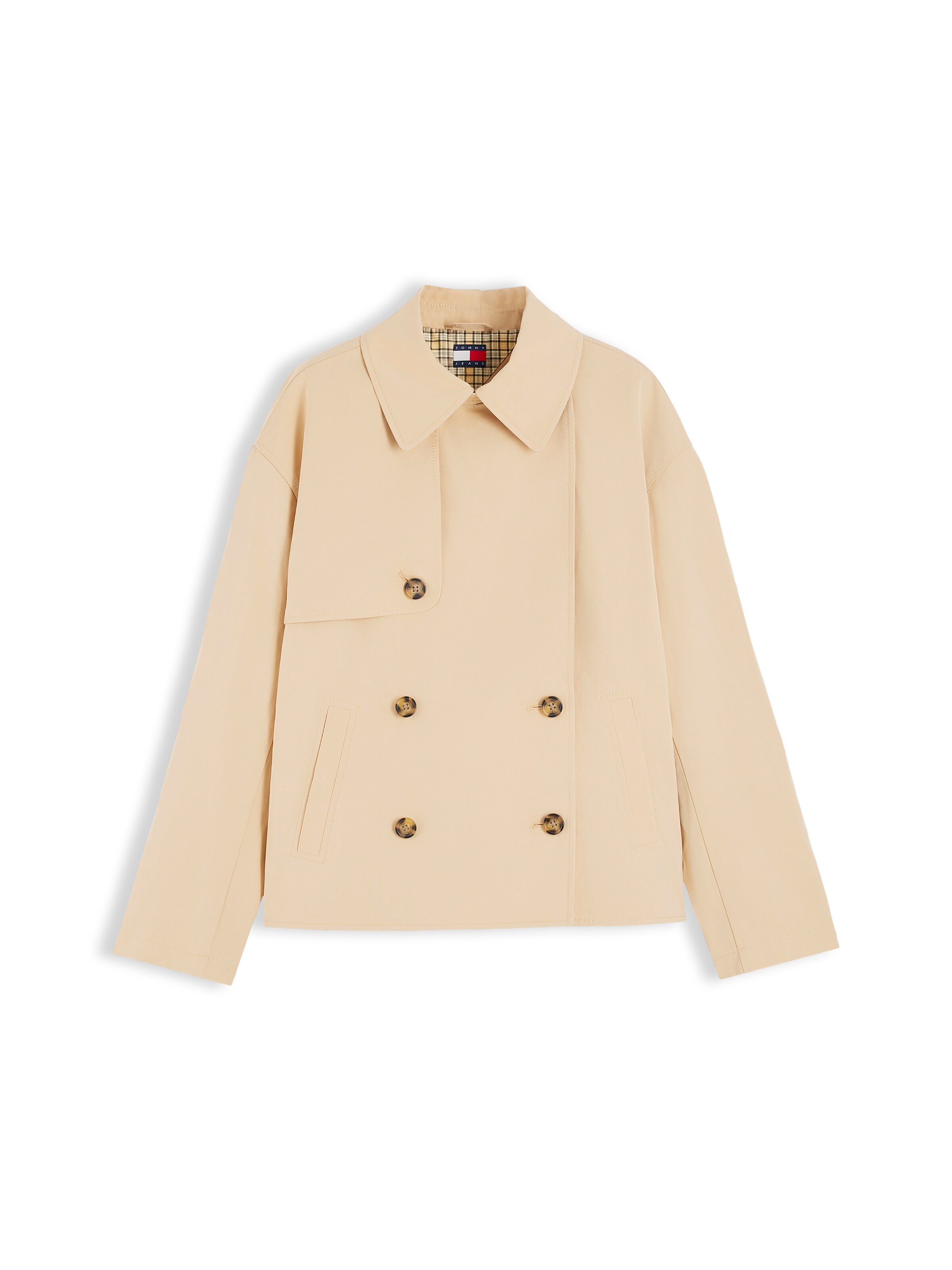 Tommy Jeans Välikausitakki koossa XS värissä vaaleabeige, Tuotenäkymä