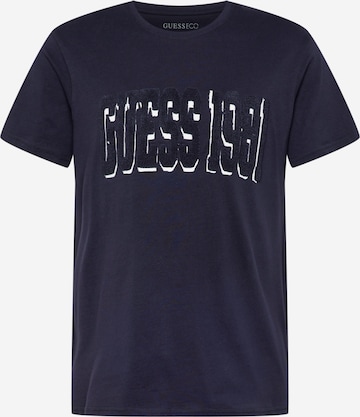 GUESS Shirt 'ACADEMY' in Blue: front
