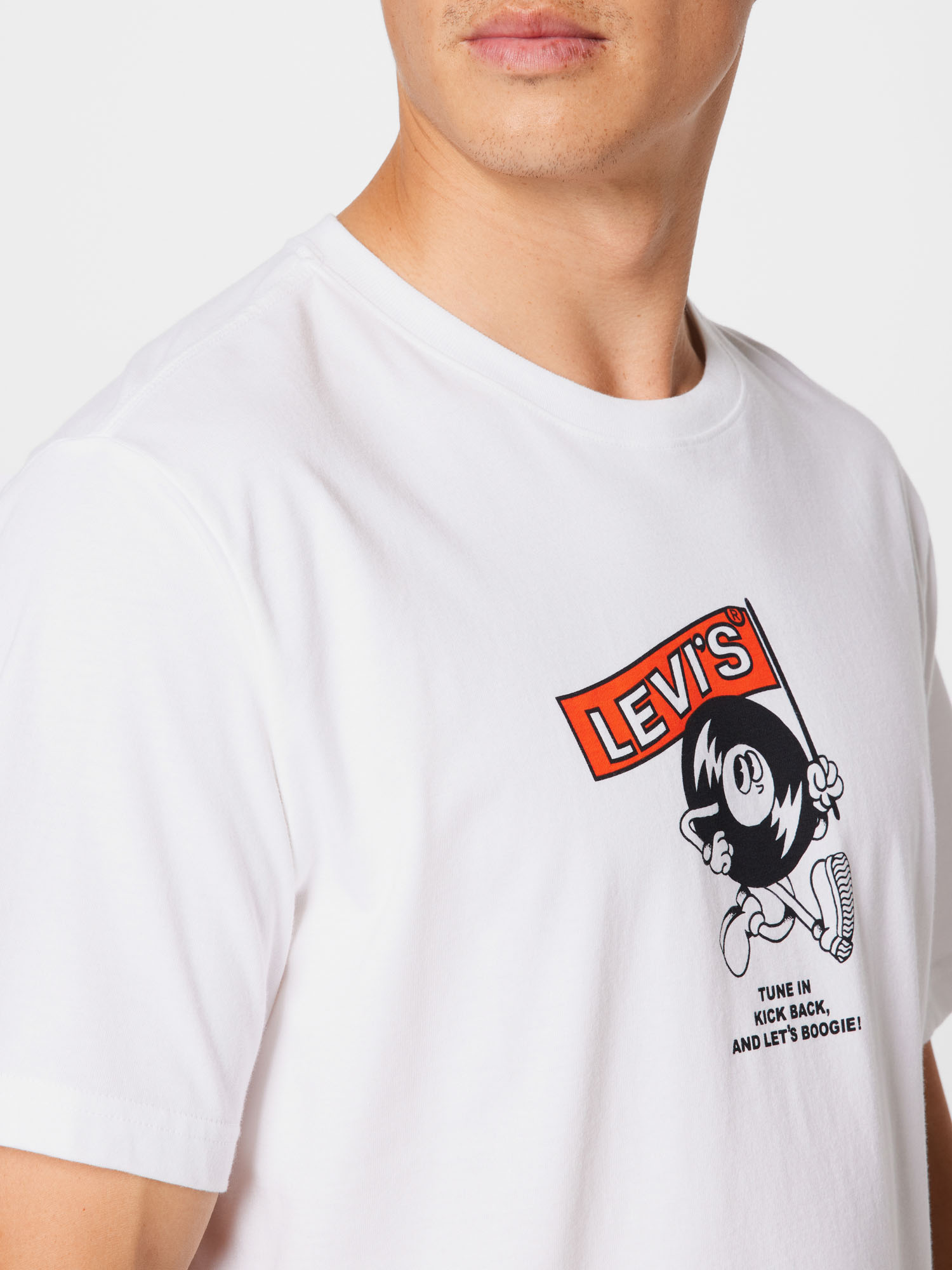 s9x0O Odzież LEVIS Koszulka w kolorze Białym 