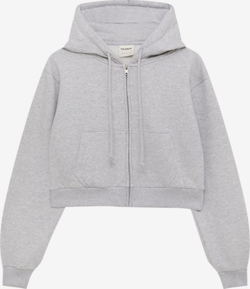 Veste de survêtement Pull&Bear en gris : devant