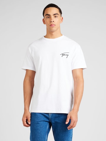 T-Shirt Tommy Jeans en blanc : devant