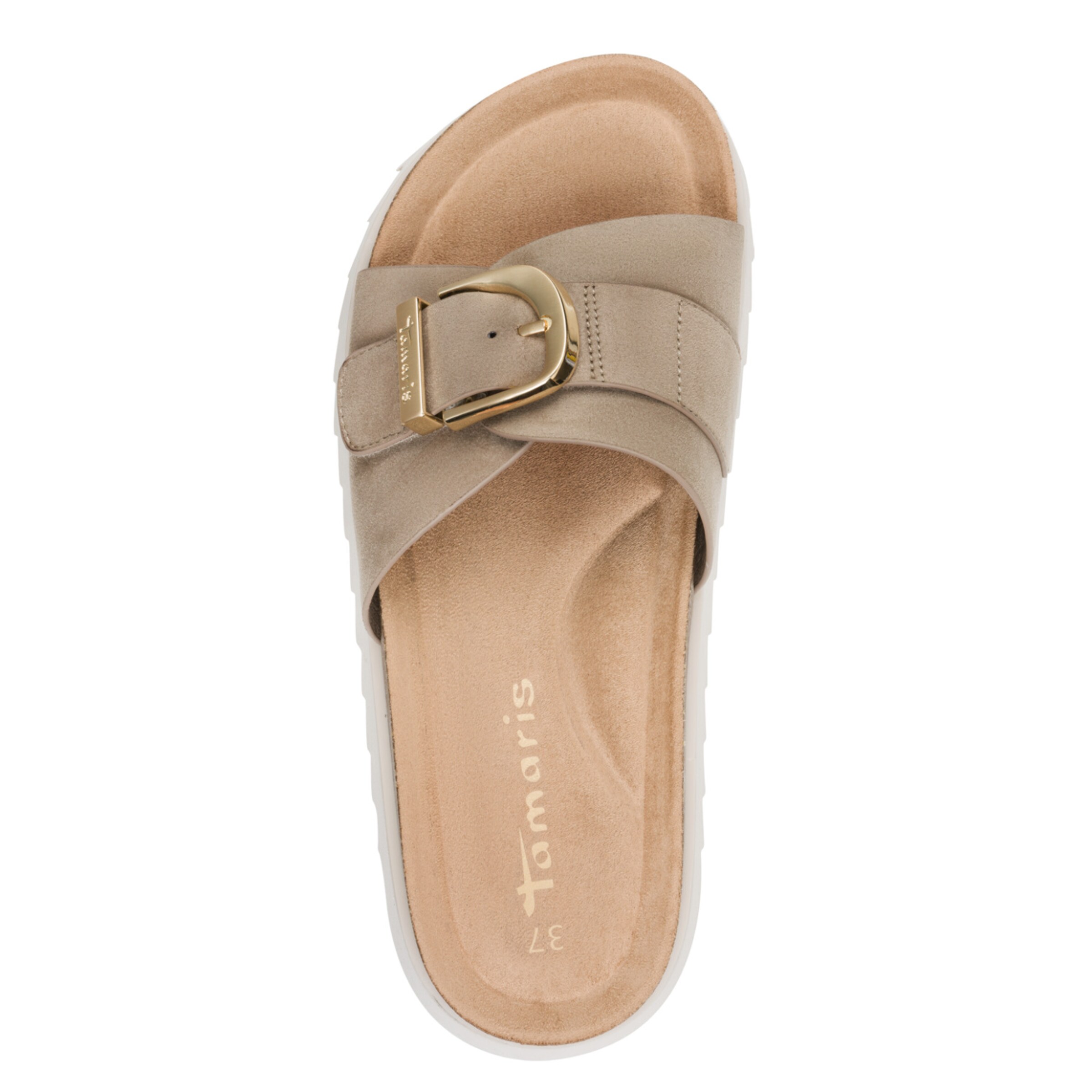 Tamaris T-Bar Sandals in Brown