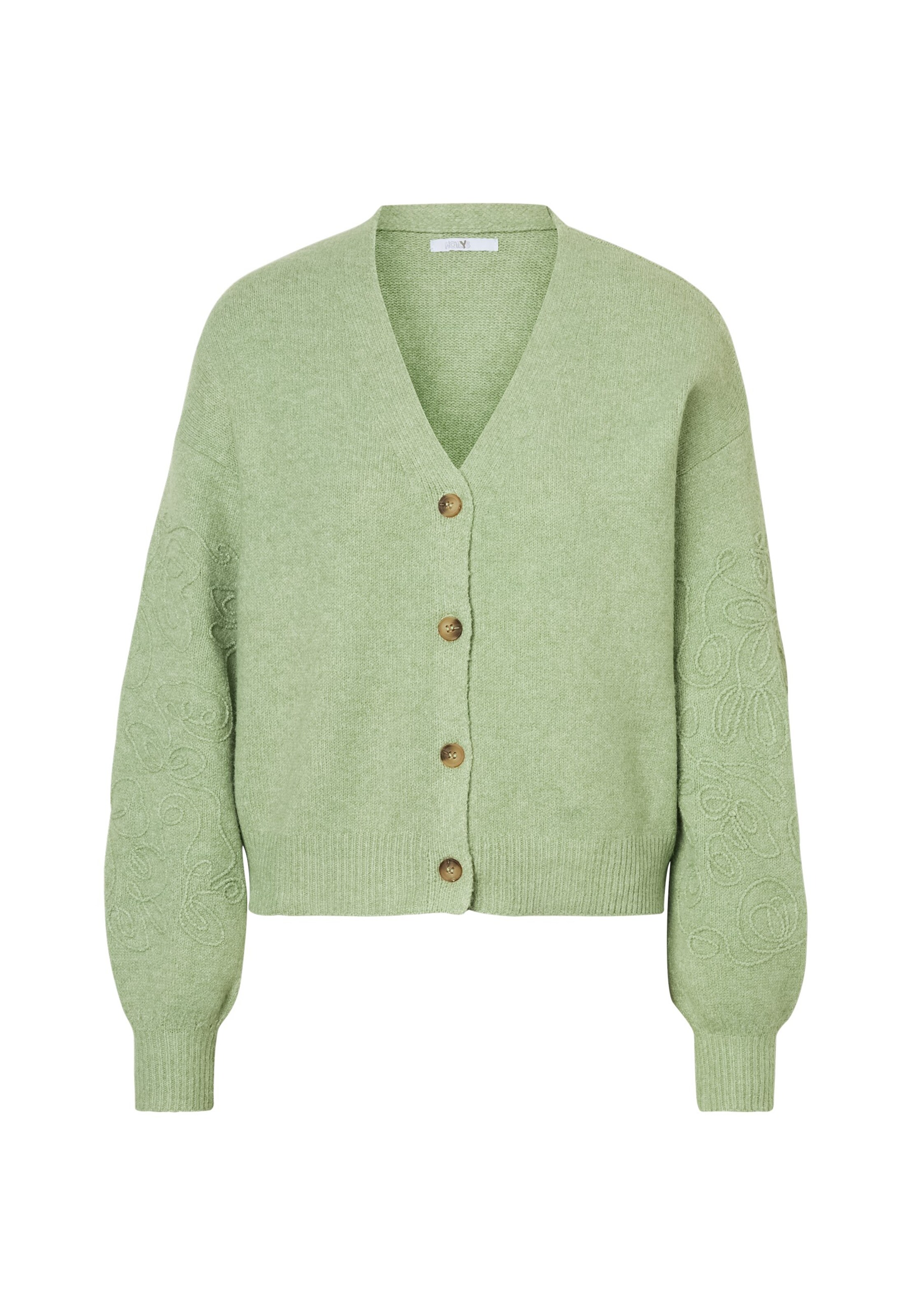 Hailys - Cárdigan 'Pi44m' en verde: frente