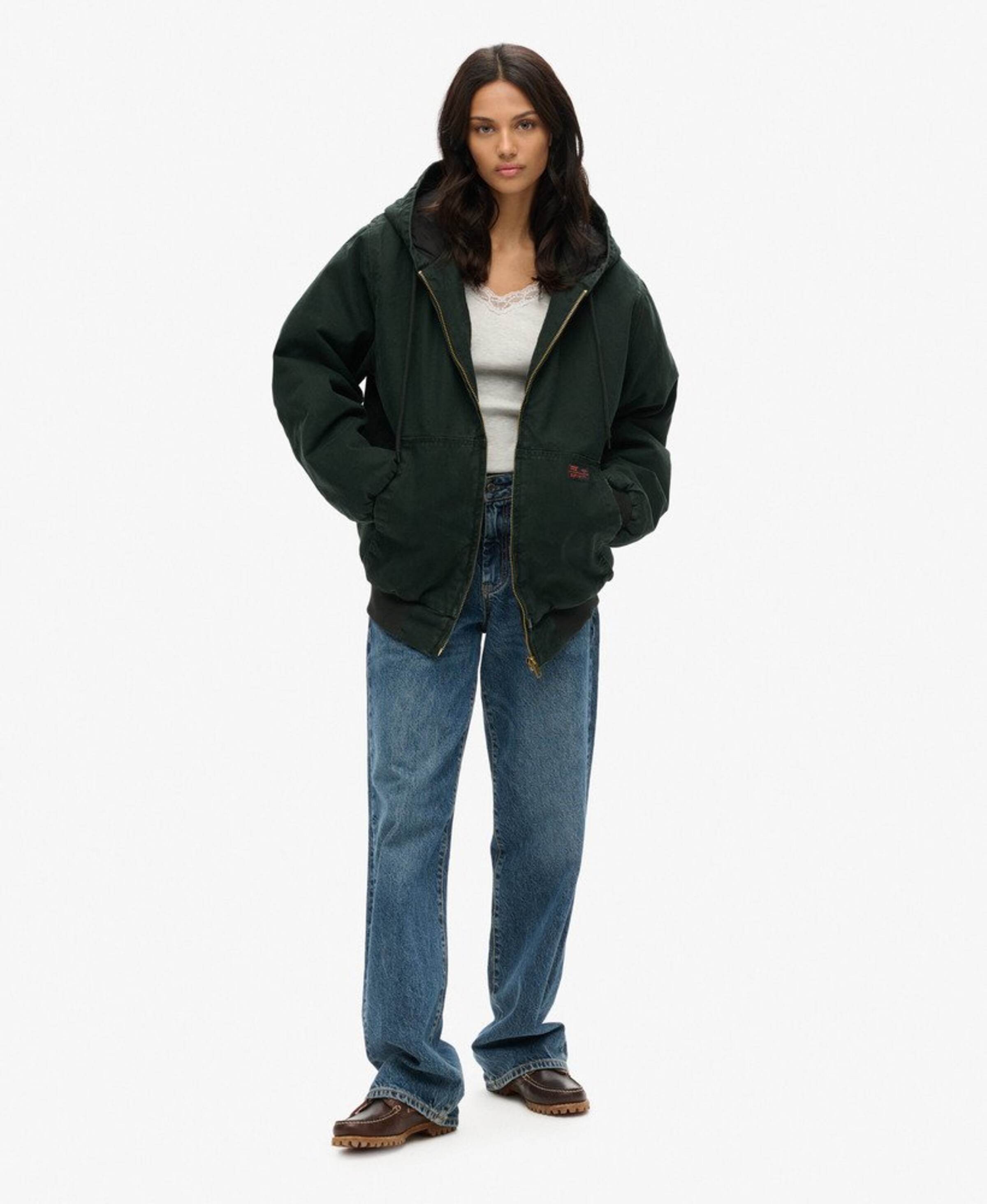 Veste mi-saison Superdry en noir