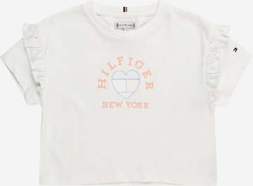 T-Shirt TOMMY HILFIGER en blanc : devant