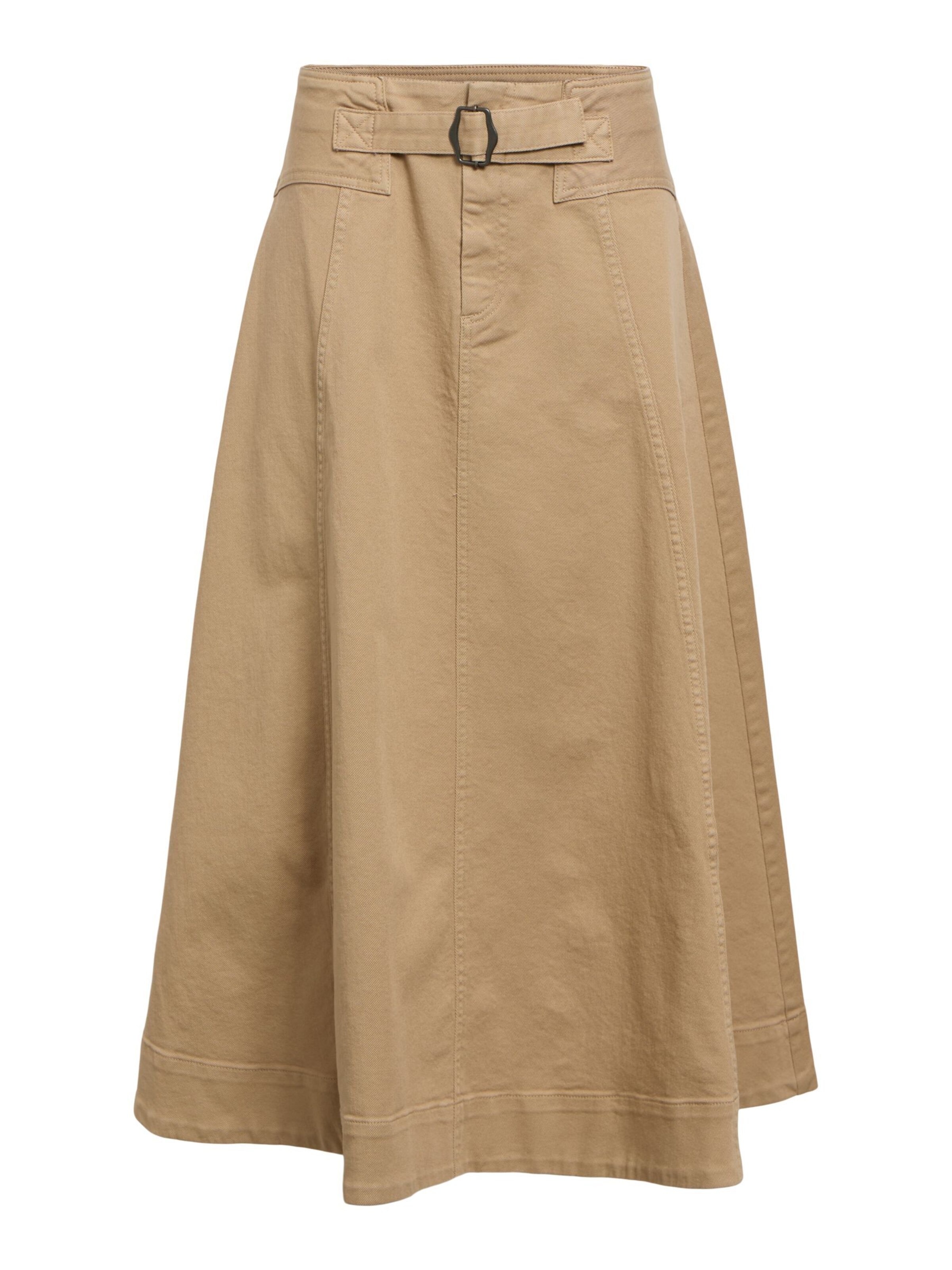 Gonna 'OBJSINA' di OBJECT in beige: frontale