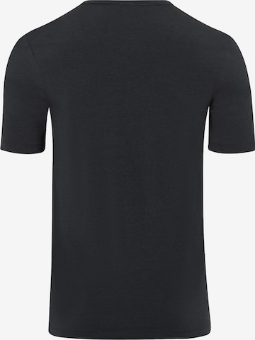 Hanro T-Shirt V-Neck ' Natural Function ' in Schwarz