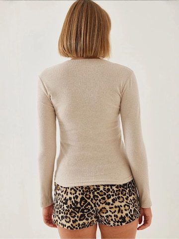 T-shirt Bianco Lucci en beige