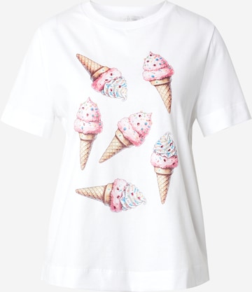 balts Rich & Royal T-Krekls 'Ice Cream': no priekšpuses