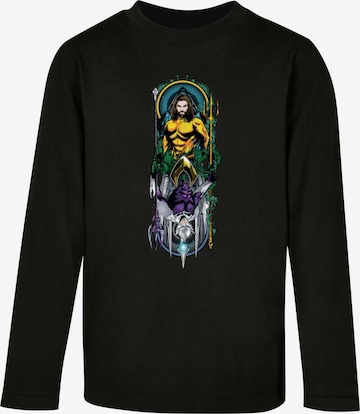 ABSOLUTE CULT Shirt 'Aquaman - Ocean Master' in Zwart: voorkant