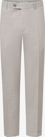 STRELLSON Slim fit Pleated Pants 'Luc' in Beige: front