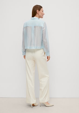 COMMA Blouse in Blauw: terug