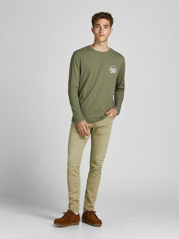 JACK & JONES Regular Broek 'GLENN' in Bruin