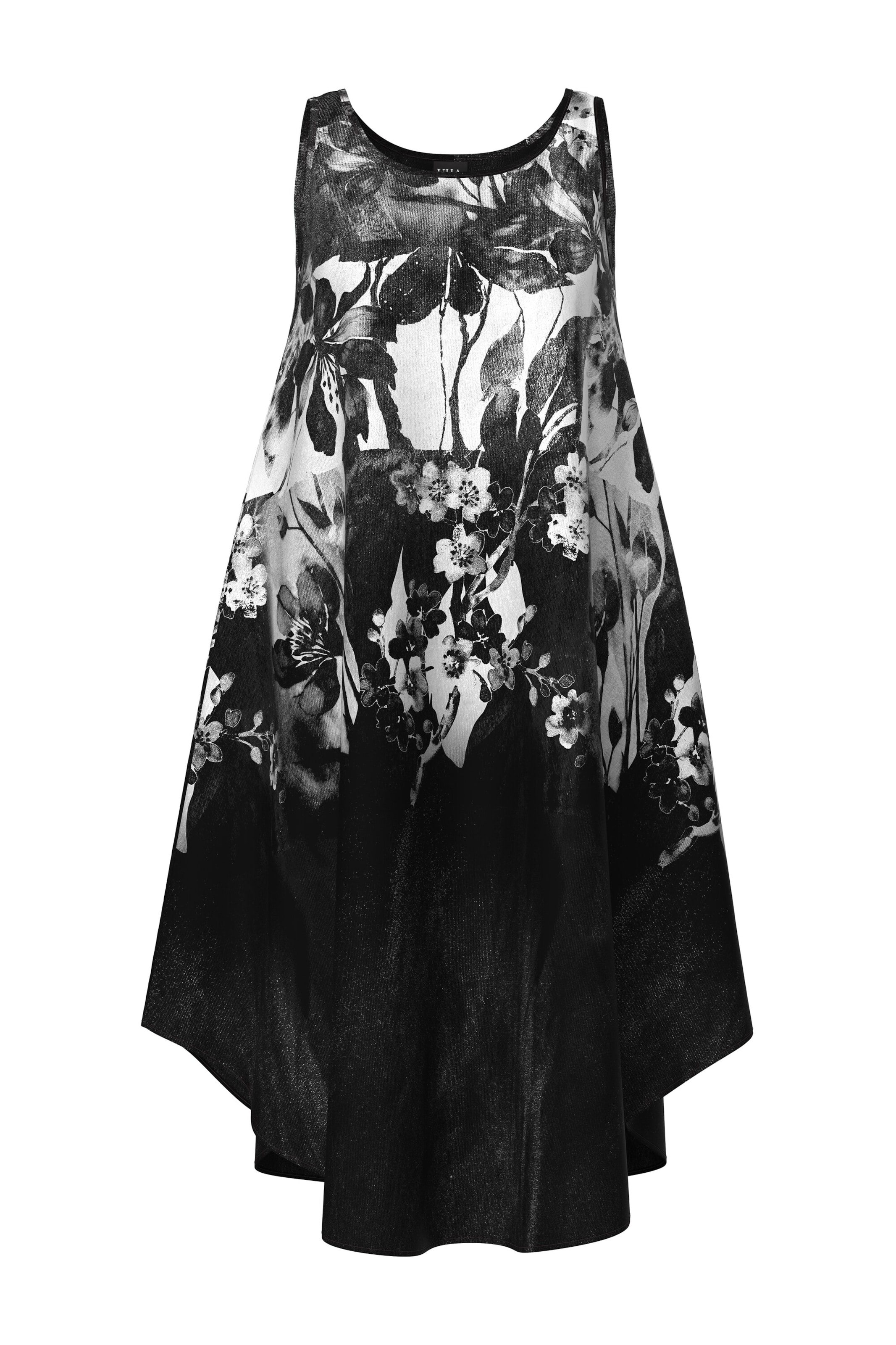 Ulla Popken Kleid in schwarz / weiß, Produktansicht