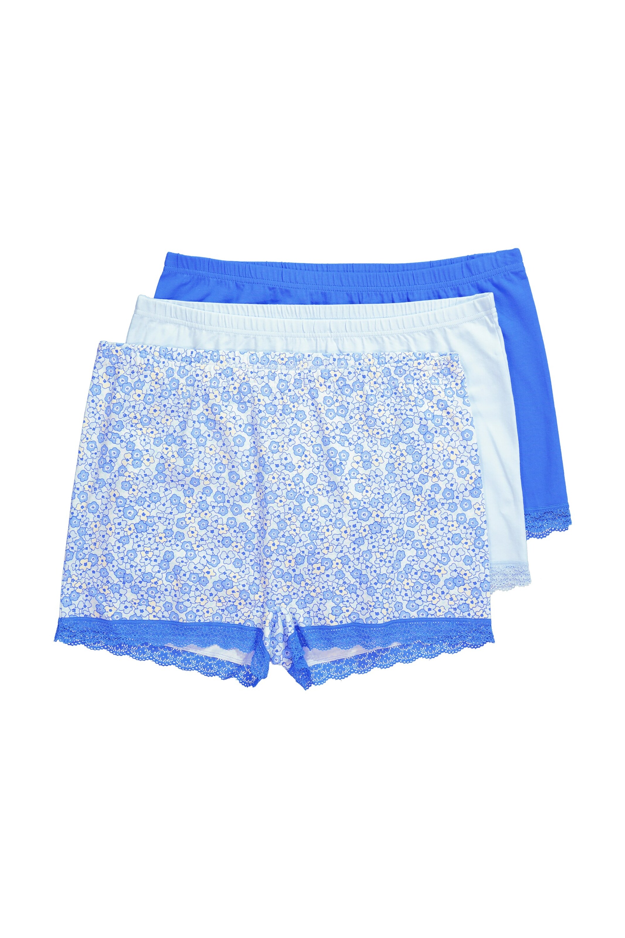 Ulla Popken Broekje in Blauw: voorkant