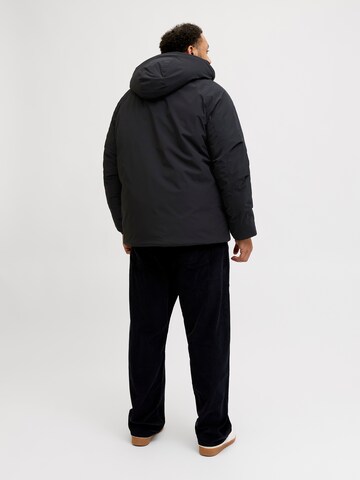 Jack & Jones Plus Talviparka 'JJEWOOD' värissä musta