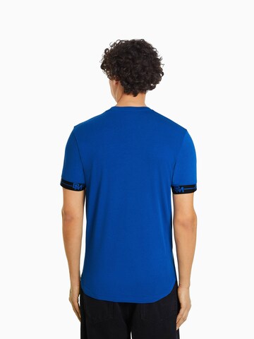 T-Shirt Bershka en bleu