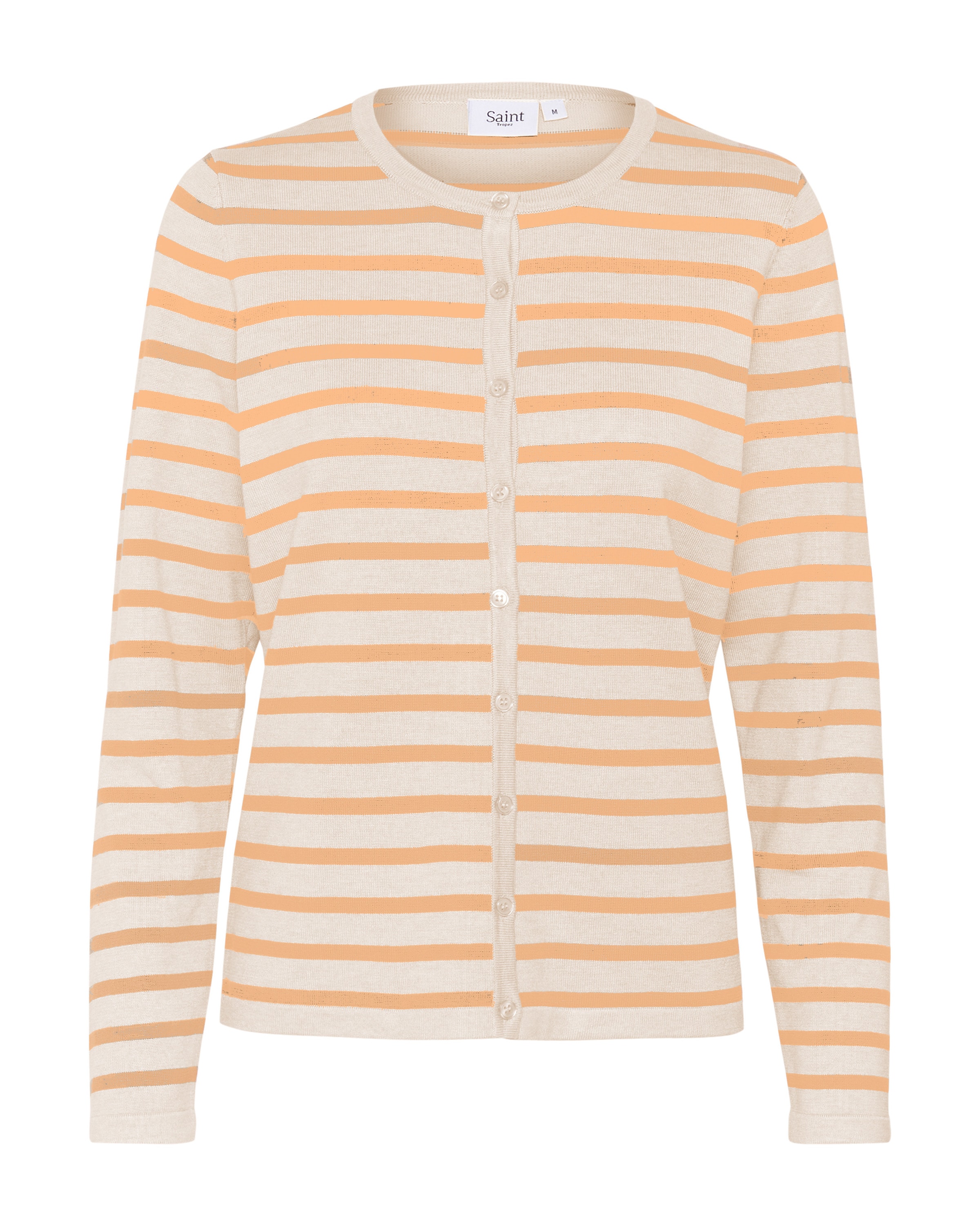 SAINT TROPEZ Strickjacke in Beige: Vorderseite