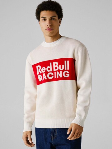 Pull-over 'RBR PANEL' Red Bull Racing x Pepe Jeans en beige : devant