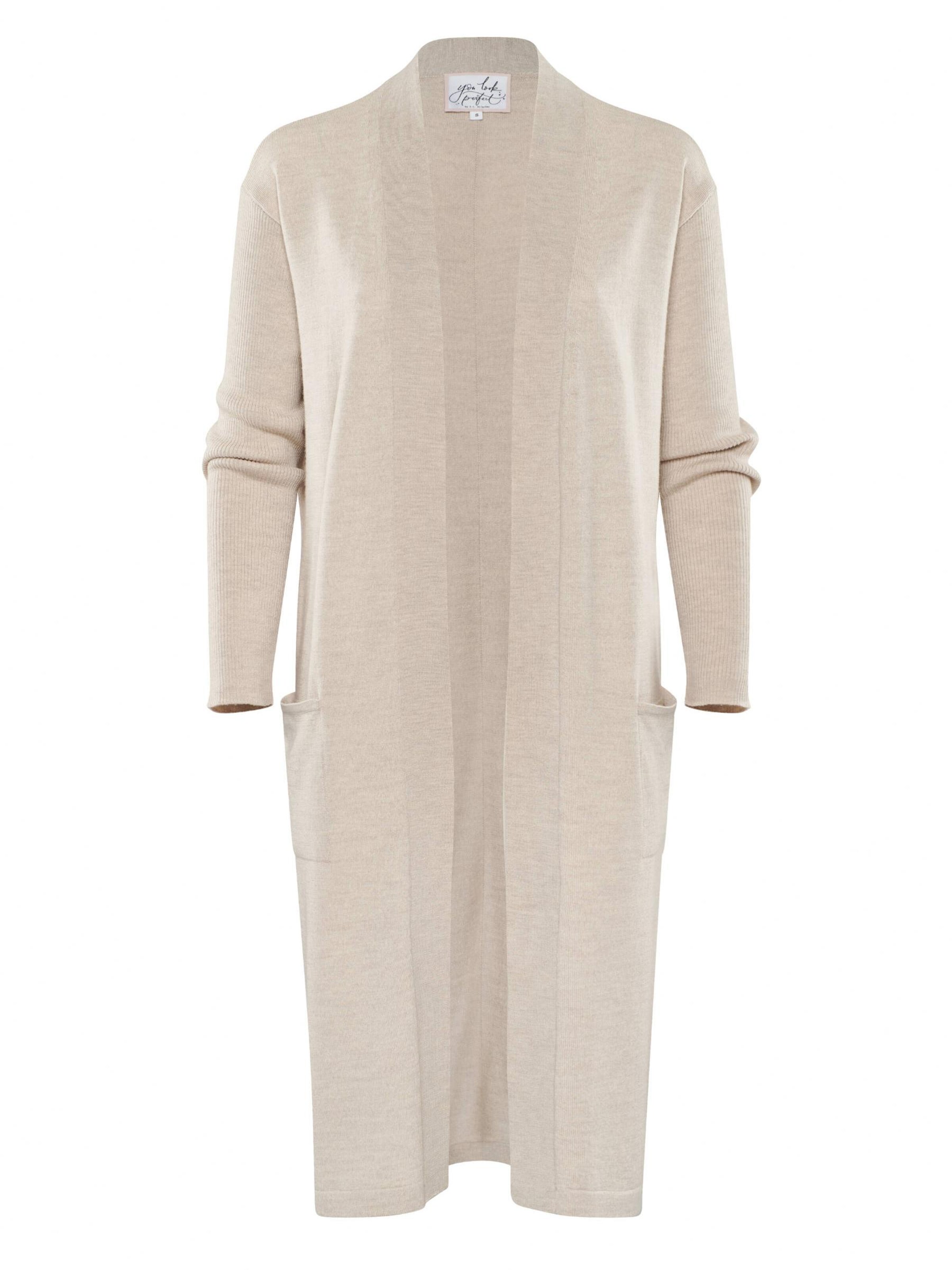 YOU LOOK PERFECT Knit cardigan 'BLOSSOM' in Beige