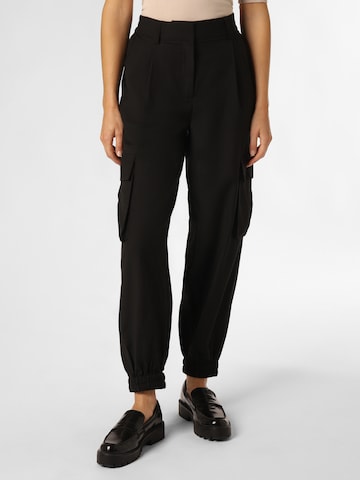 Y.A.S Loose fit Cargo Pants 'Penni' in Black: front