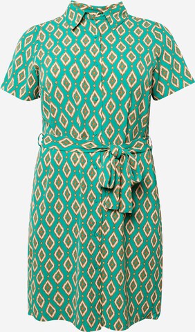 ONLY Carmakoma Shirt Dress 'LUX' in Green: front