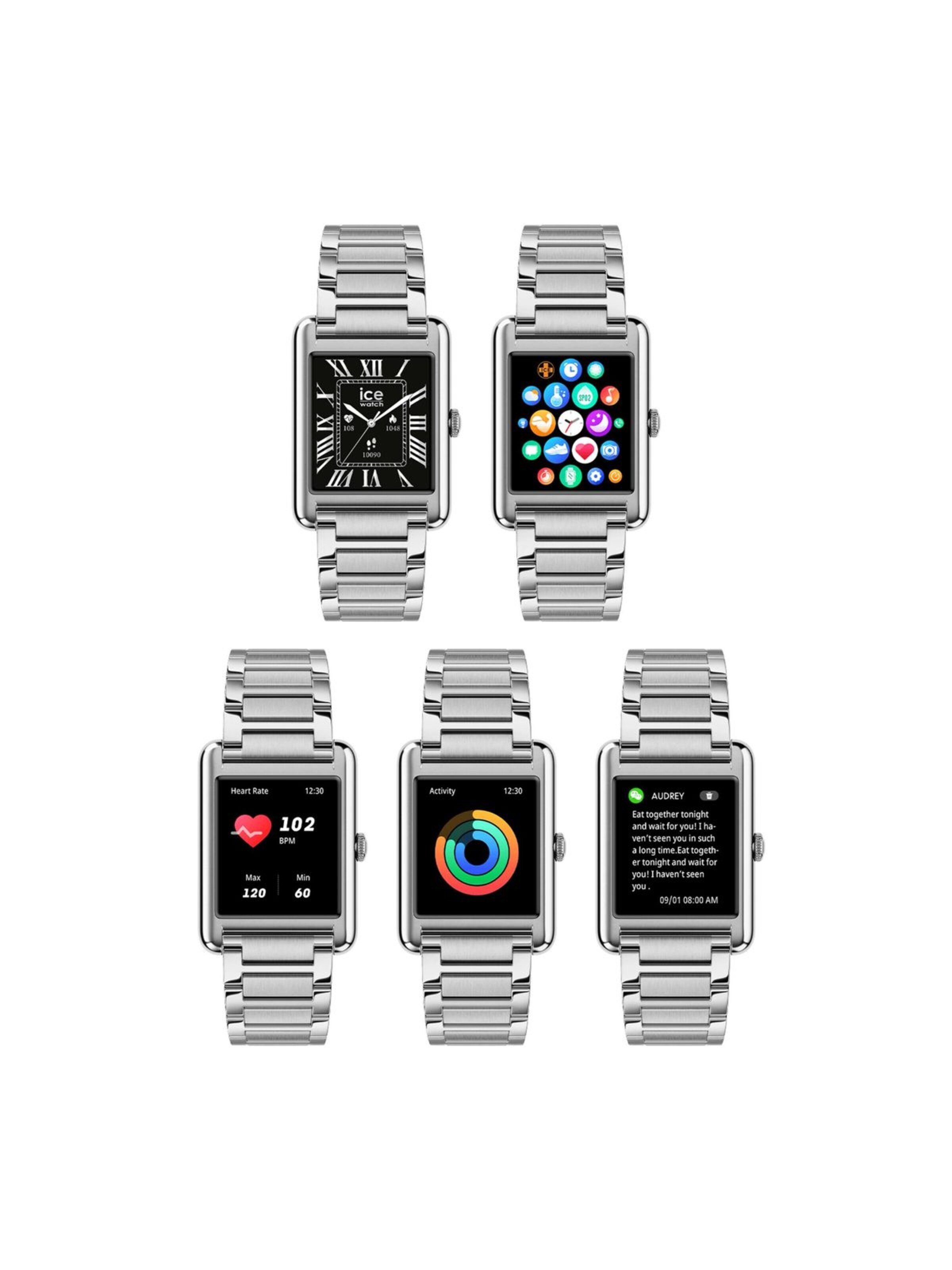 Montre digitale 'Smart TK 2.0' Ice-Watch en argent