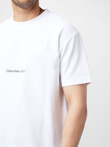 Calvin Klein Jeans - Camiseta 'Ottoman' en blanco