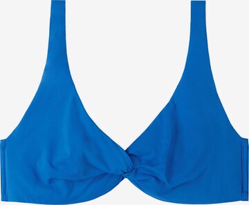 CALZEDONIA T-shirt Bikini Top in Blue: front