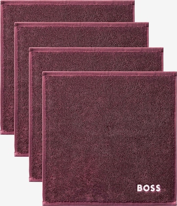 BOSS Washcloth 'PLAIN' in Red: front
