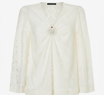 Ana Alcazar Blouse ' Pagomi ' in Wit: voorkant