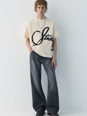 Pull&Bear Shirt 'STWD' in Wit