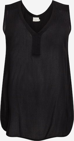 Camicia da donna 'Ami' di KAFFE CURVE in nero: frontale