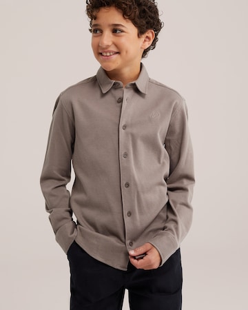 Coupe regular Chemise WE Fashion en marron : devant