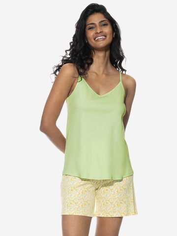 Mey Pajama 'Lemon Dots' in Green