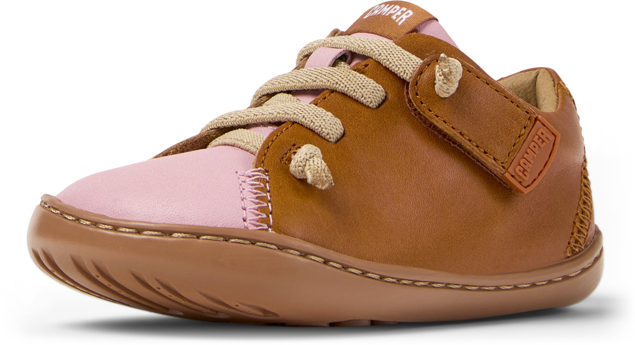 CAMPER First-Step Shoes 'Peu Cami' in Brown: front