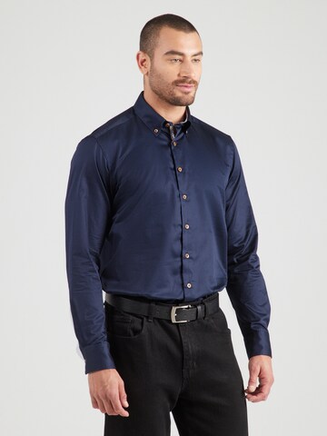 Regular fit Camicia di bugatti in blu: frontale