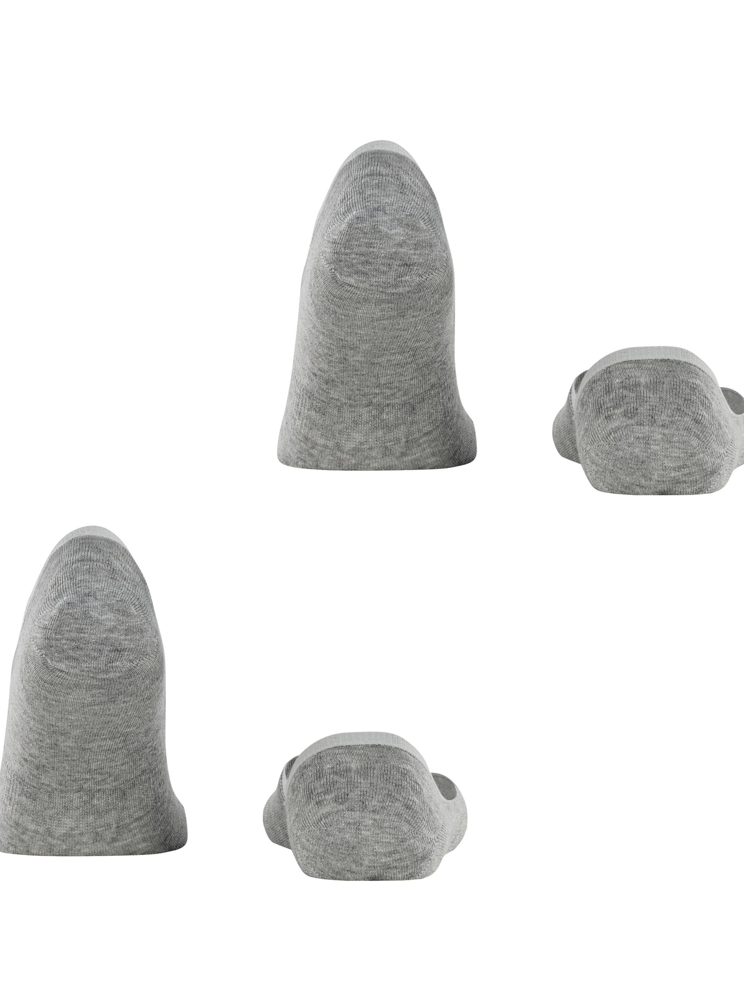 BURLINGTON Ankle Socks 'Everyday 2-Pack' in Grey