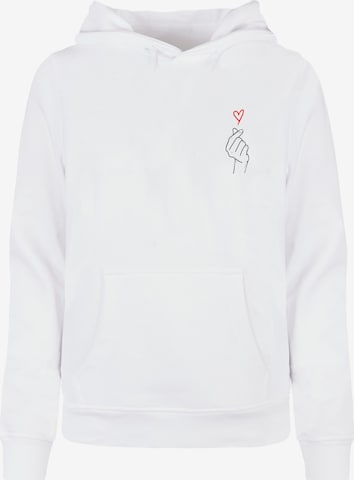 Merchcode Sweatshirt in Weiß: predná strana
