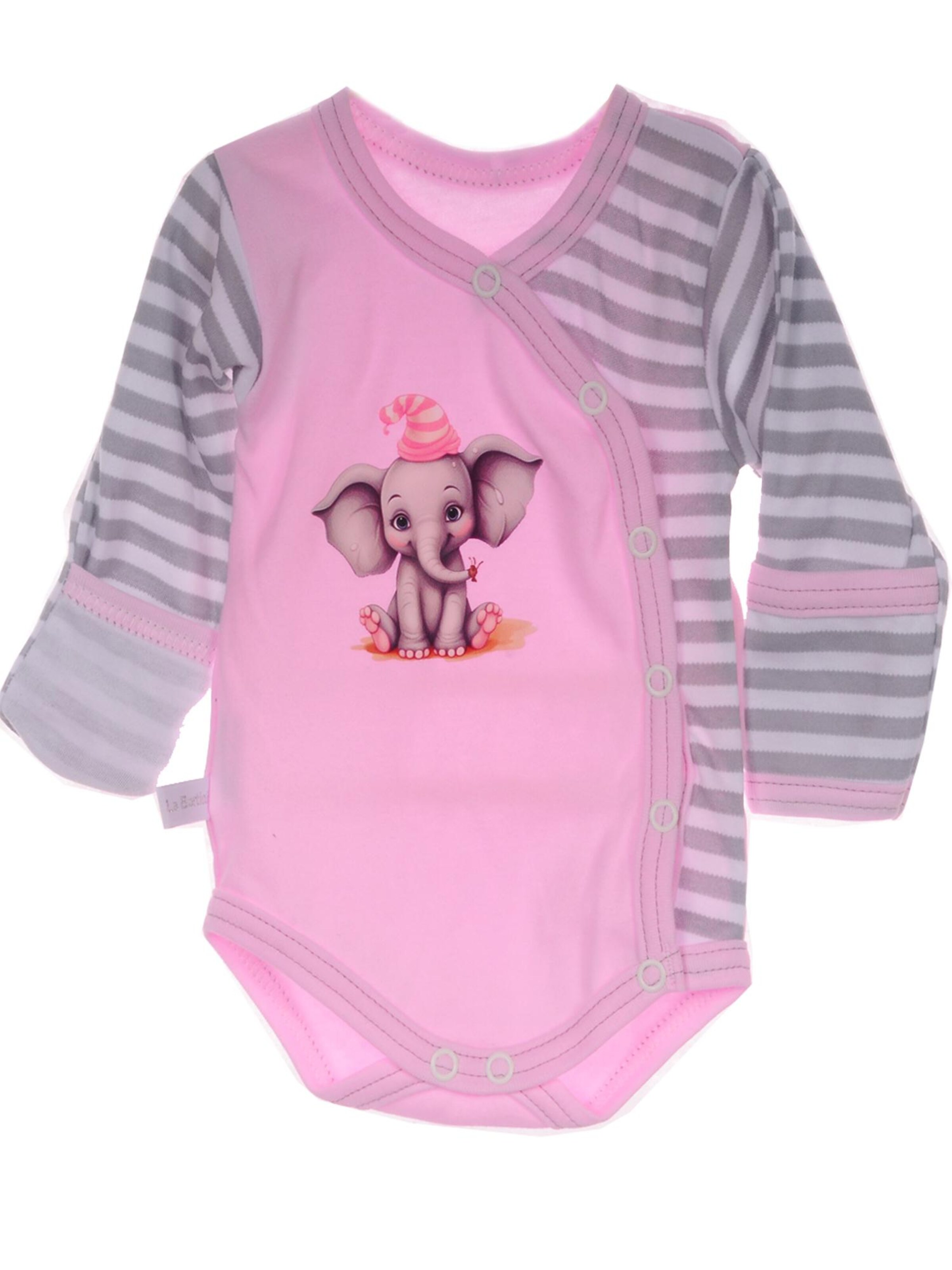 La Bortini Strampler/Body‌‌‌ in Pink: Vorderseite