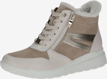 Baskets hautes CAPRICE en beige : devant