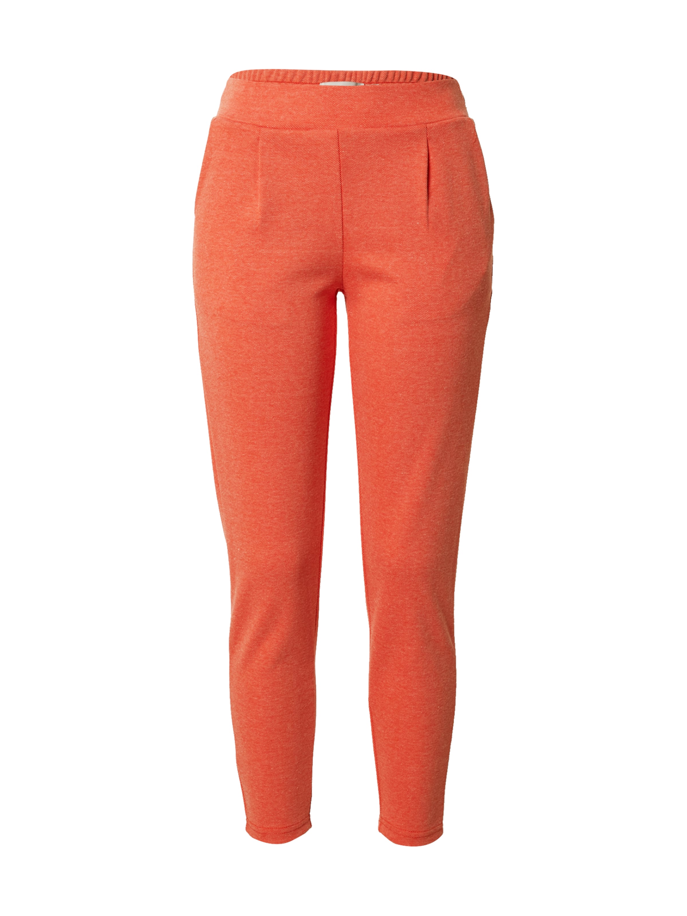 Taglie comode Donna ICHI Pantaloni con pieghe in Arancione 