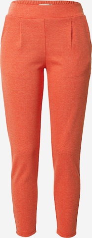 Pantaloni con pieghe di ICHI in arancione: frontale