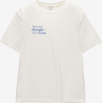 Pull&Bear T-Shirt in royalblau / gelb / offwhite, Produktansicht