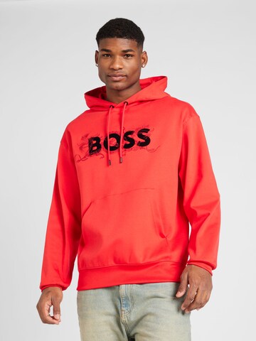 BOSS Sweatshirt 'Sullivan' in Red: front