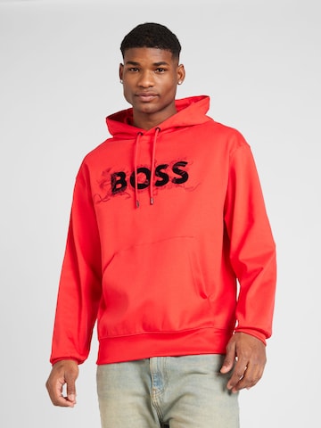 BOSS Black Sweatshirt 'Sullivan' in Rood: voorkant